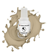 Gelvoedselkleuring, beige, champagnekleur, 20 g. Voedselkleuring voor een breed scala aan toepassingen voor het decoreren van taarten, taarten, room, biscuitgebak, royal icing, macarons.