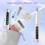 Denabuty Nagelfräser Kabellos, 13 in 1 Fräser Für Gelnägel 35000 U/Min, Elektrische Nagelfeile Professionell Nagelboor, Maniküre en Pedicüre Set Elektrisch voor Semi Permanent, Acrylnägel DN-2402