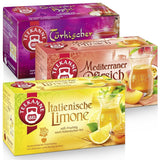 Teekanne Theeservies 3 Assortimenten, Italiaanse Citroen, Mediterrane Perzik en Turkse Appel, 155g