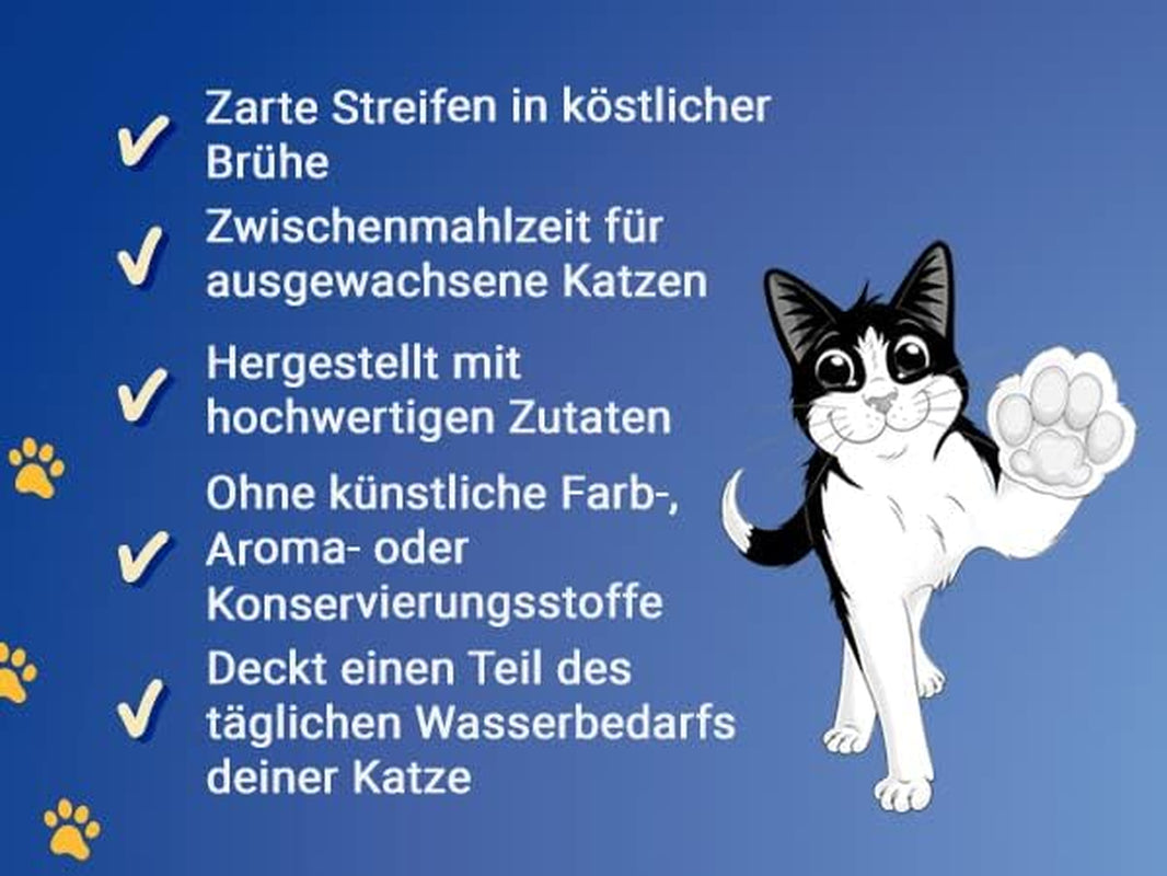 Felix Soepreepjes, Kattensoep, Gemengde Variatie, Verpakking van 8 (8 x 6 zakjes van elk 48 g)