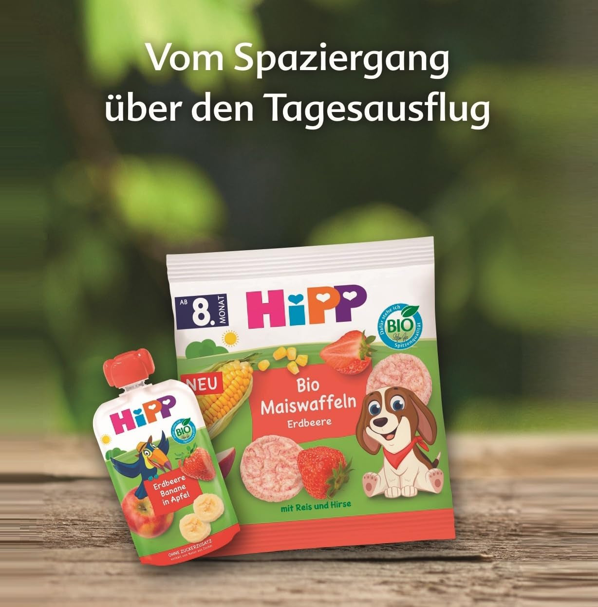 HiPP Mini Aardbei-FrambozenHaverharten (12 x 40 g), vanaf 1 jaar, biologische hartvormige snackreep, rijk aan granen en vezels, uitsluitend gezoet met fruit, van de beste biologische kwaliteit