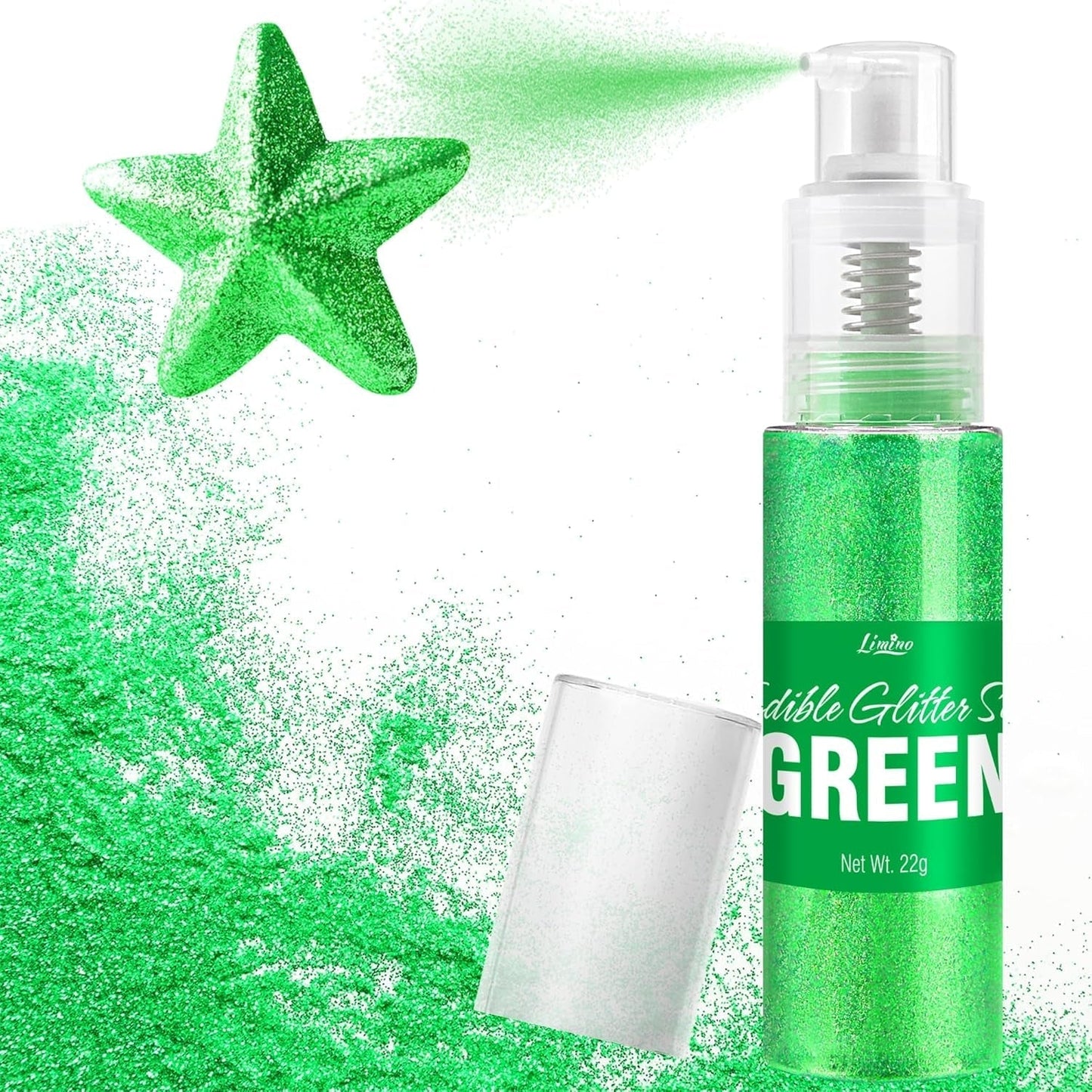 Eetbare glitterspray - 22G Eetbare glitter, eetbaar glitterpoeder voor drankjes, taartdecoraties, macarons - Voedselkleuring glitterpoeder, eetbare glitter voor cocktails, muffins (roze)