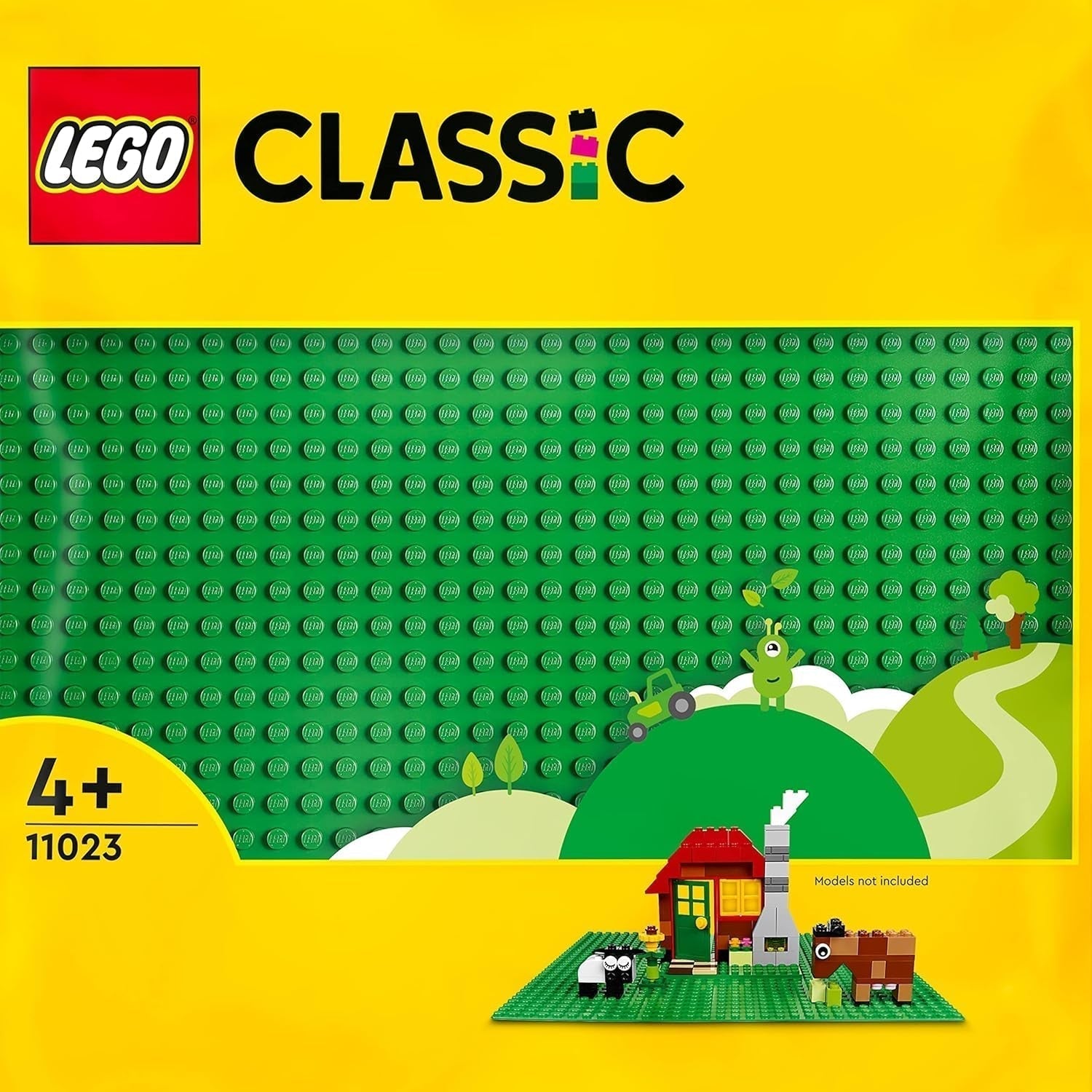 LEGO 11023 Groene klassieke bouwplaat, vierkante bodemplaat met 32X32 uitsparingen als basis voor gebouwen en andere LEGO sets Bouwsets Besuche den LEGO-Store Single