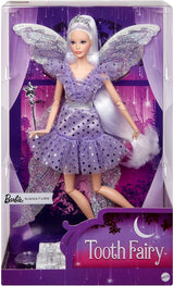Barbie Signature Tandenfee-pop, verzamelpop met sprookjesvleugels, toverstaf en muntzakje, cadeau voor kinderen vanaf 6 jaar, JCW43 Naty Shop Dolls Standaardtitel