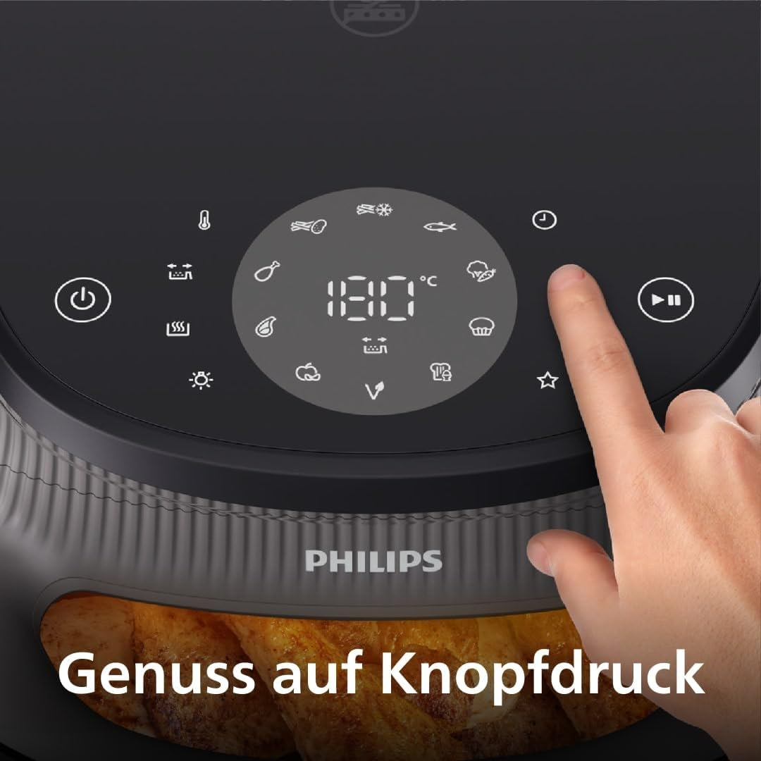 Philips Airfryer 3000 Serie 6,2L, Kookvenster, 16 kookfuncties in 1, Rapidair plus technologie, Vetverwijdering, Receptapplicatie Homeid Appliances Naty Shop