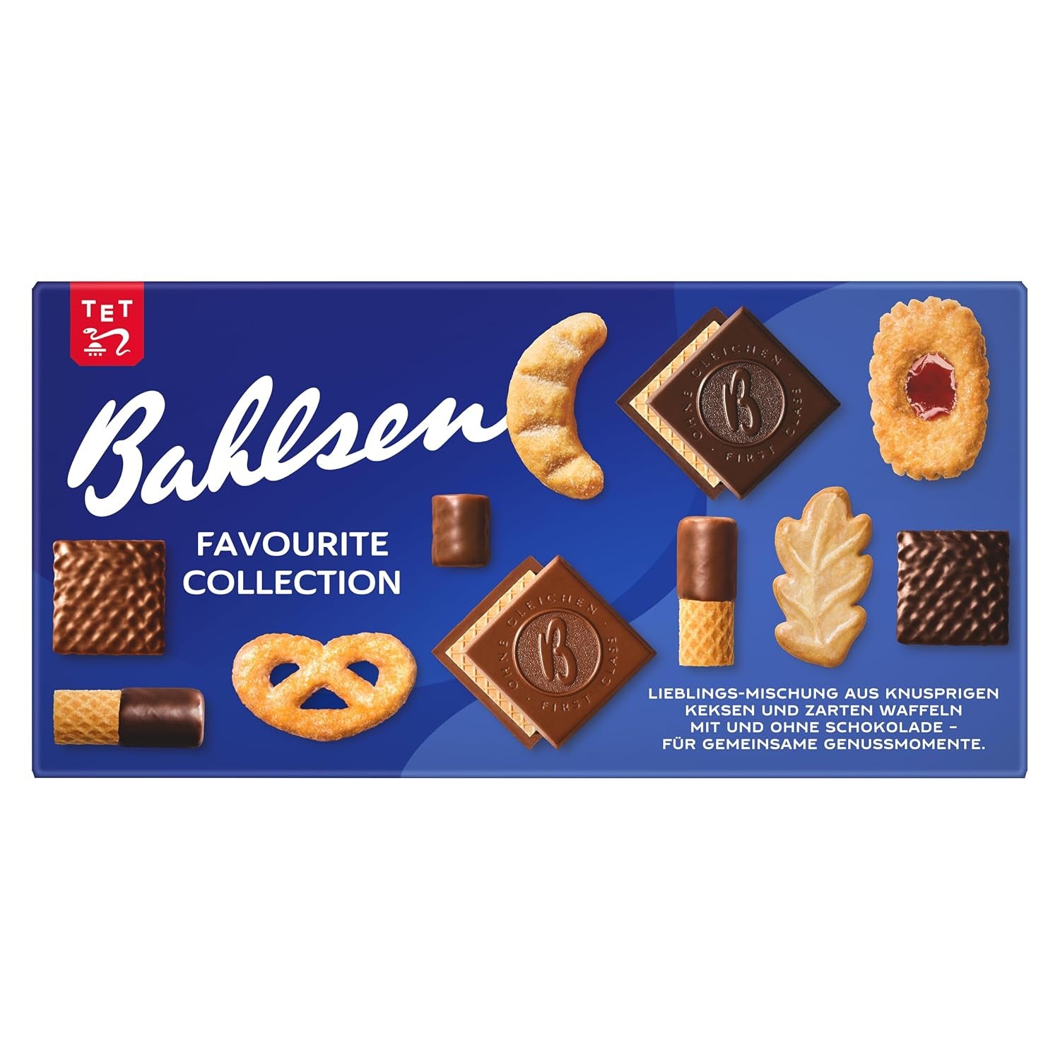 Bahlsen Favorite Collection S Pak van 6 knapperige koekjes en wafelmix pure chocolademelk (6 x 161 g / 966 g)