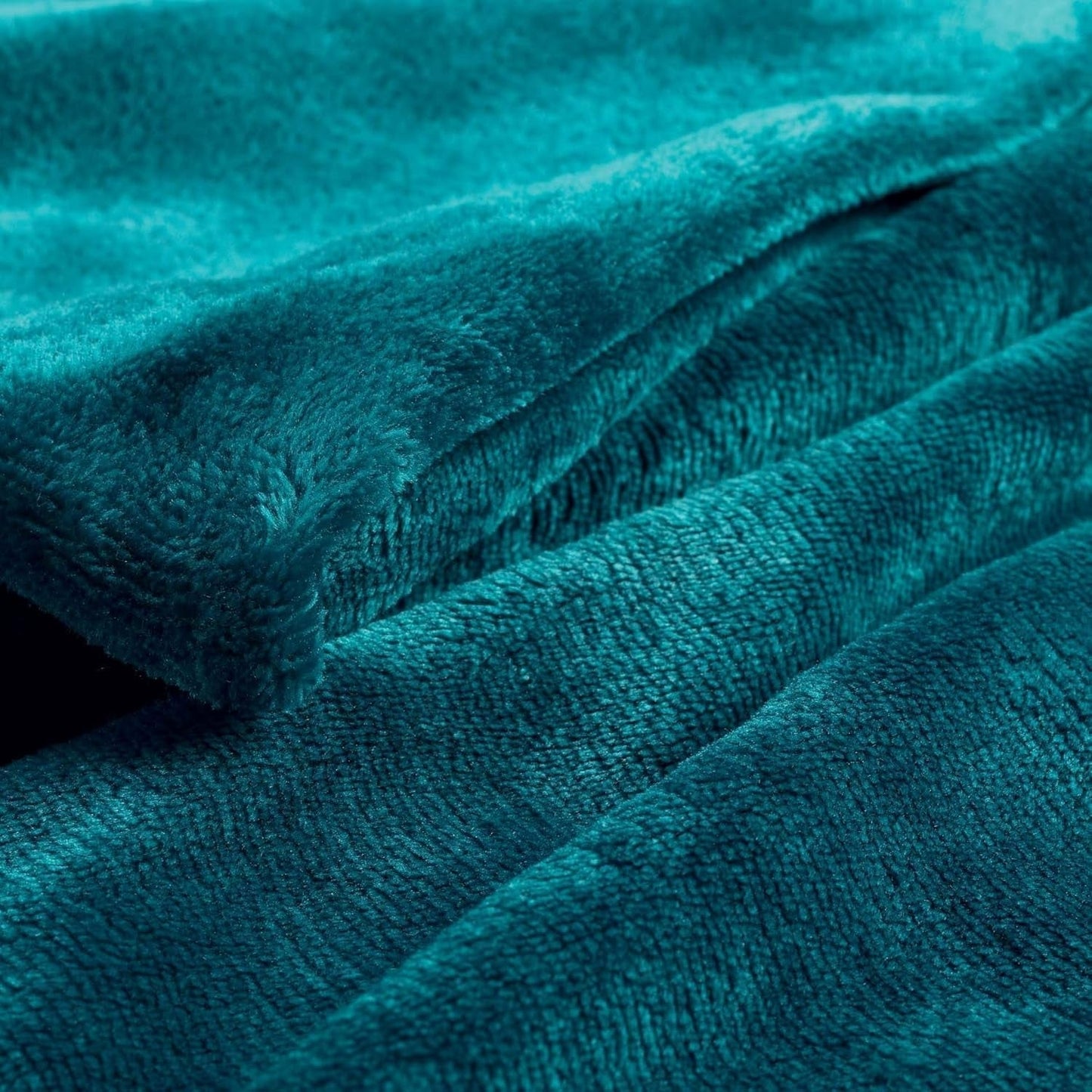 Douceur D'Intérieur FLANOU Plaid, Polyester, Blauw, 125 X 150 Cm Dekbedden en dekbedden Naty Shop