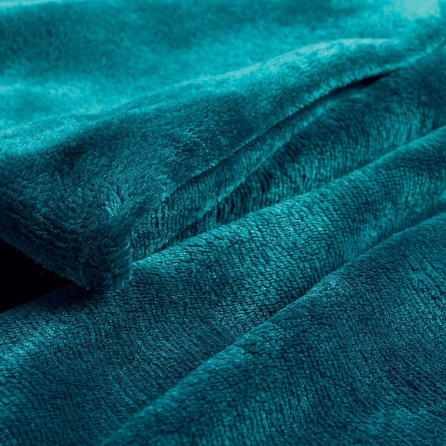 Douceur D'Intérieur FLANOU Plaid, Polyester, Blauw, 125 X 150 Cm Dekbedden en dekbedden Naty Shop
