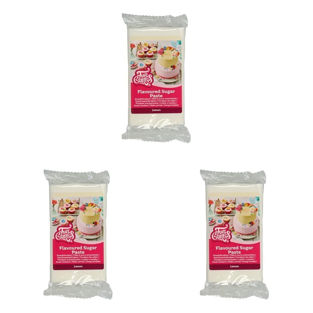 Funcakes Fondant met meringuesmaak: Gemakkelijk te gebruiken, glad, flexibel, zacht en kneedbaar, perfect voor het versieren van taarten, koosjer en glutenvrij. 1 kg