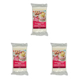 Funcakes Fondant met meringuesmaak: Gemakkelijk te gebruiken, glad, flexibel, zacht en kneedbaar, perfect voor het versieren van taarten, koosjer en glutenvrij. 1 kg
