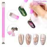14 Stück Nail Art Werkzeug Magnetstift DIY Magic 3D Magnet Stick Set Verwendung Mit Cat Eye Gel Pulver Oder Nagelack - Magnetic Stift Katze Eye Pen voor ideale Katzenaugen Magische Effekt