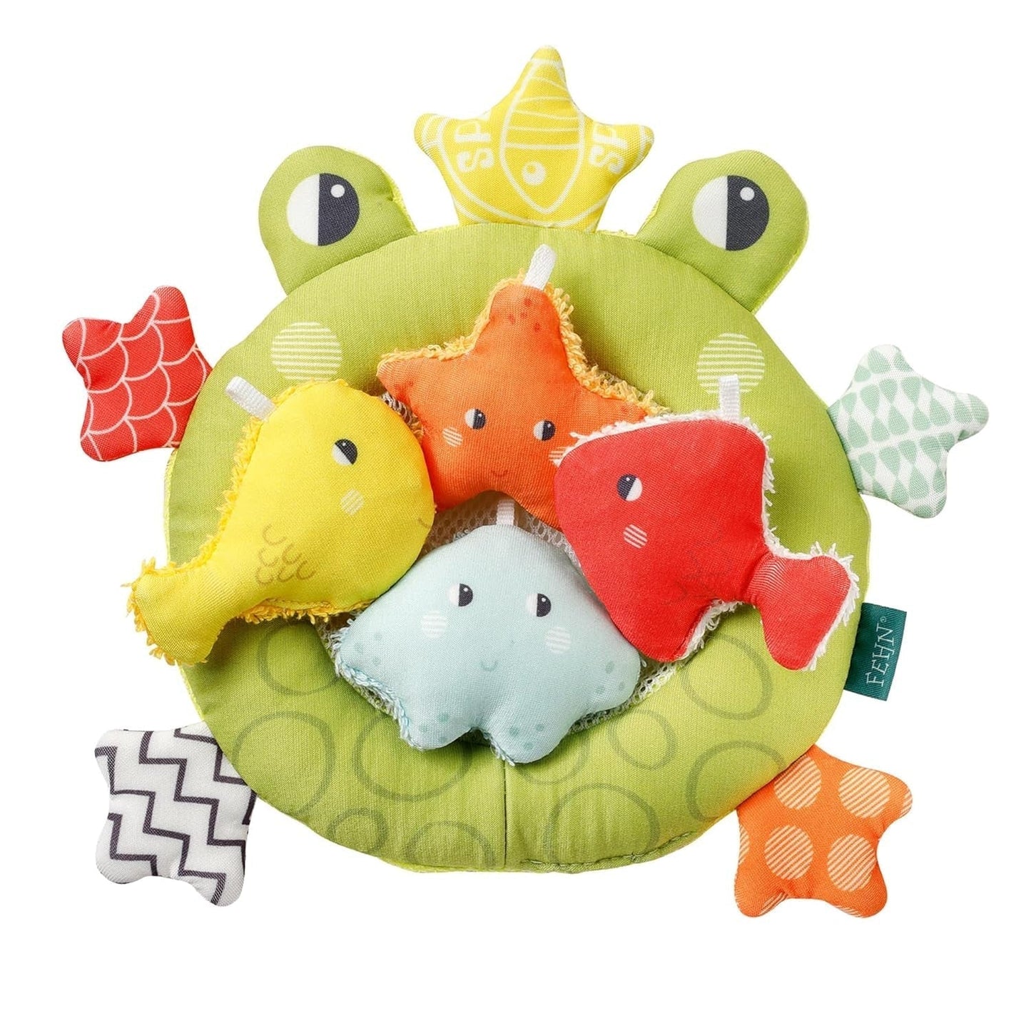 Fehn Kikker Badnet - Babybadje voor in bad - Drijvend waterspeelgoed voor vrolijk badplezier - Badspeelgoed voor baby's en peuters vanaf 0+ maanden Bebe Naty Shop Speelgoed Standaard titel