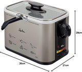 Tamaño FR326E - Friteuse, 1000 Watt, 1,3 Liter Naty Shop Appliances