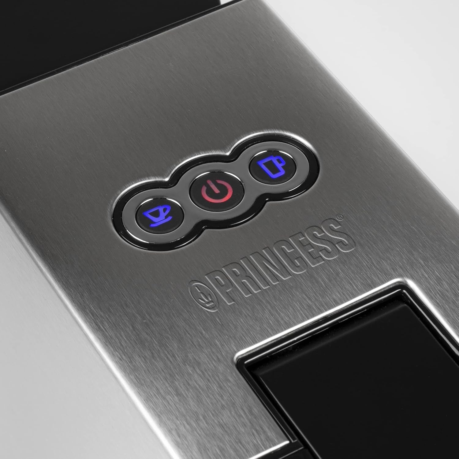 Princess 5-in-1 espressomachine met meerdere capsules - Compatibel met Nespresso, Dolce Gusto, Lavazza a Modo Mio en ESE Pads, 0,8 l capaciteit, 1450 W, zilver, zwart