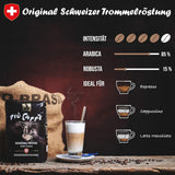 Café Crème Kaffeebohnen, würzig, kräftig, intensiv en gehaltvoll, Arabica en Robusta, Schweizer Trommelröstung, ganze Bohnen für Volllautomaten Schümli Royal 1 kg