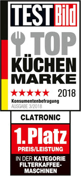Clatronic® espressomachine | Automatische espressomachine voor 12-14 kopjes (ca. 1,5 liter) | Espressomachine met filter en antidruppelsysteem | 900W | Espressor KA 3473 Zwart