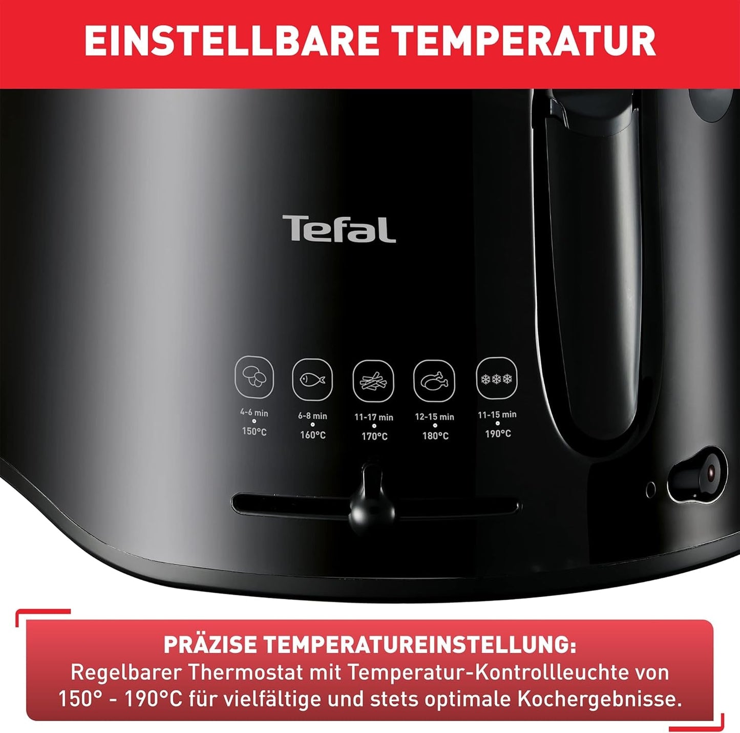 Tefal Maxi Fry Fryer, Cool Wall Technology, 1,2 kg, regelbare thermostaat Apparaten Naty Shop