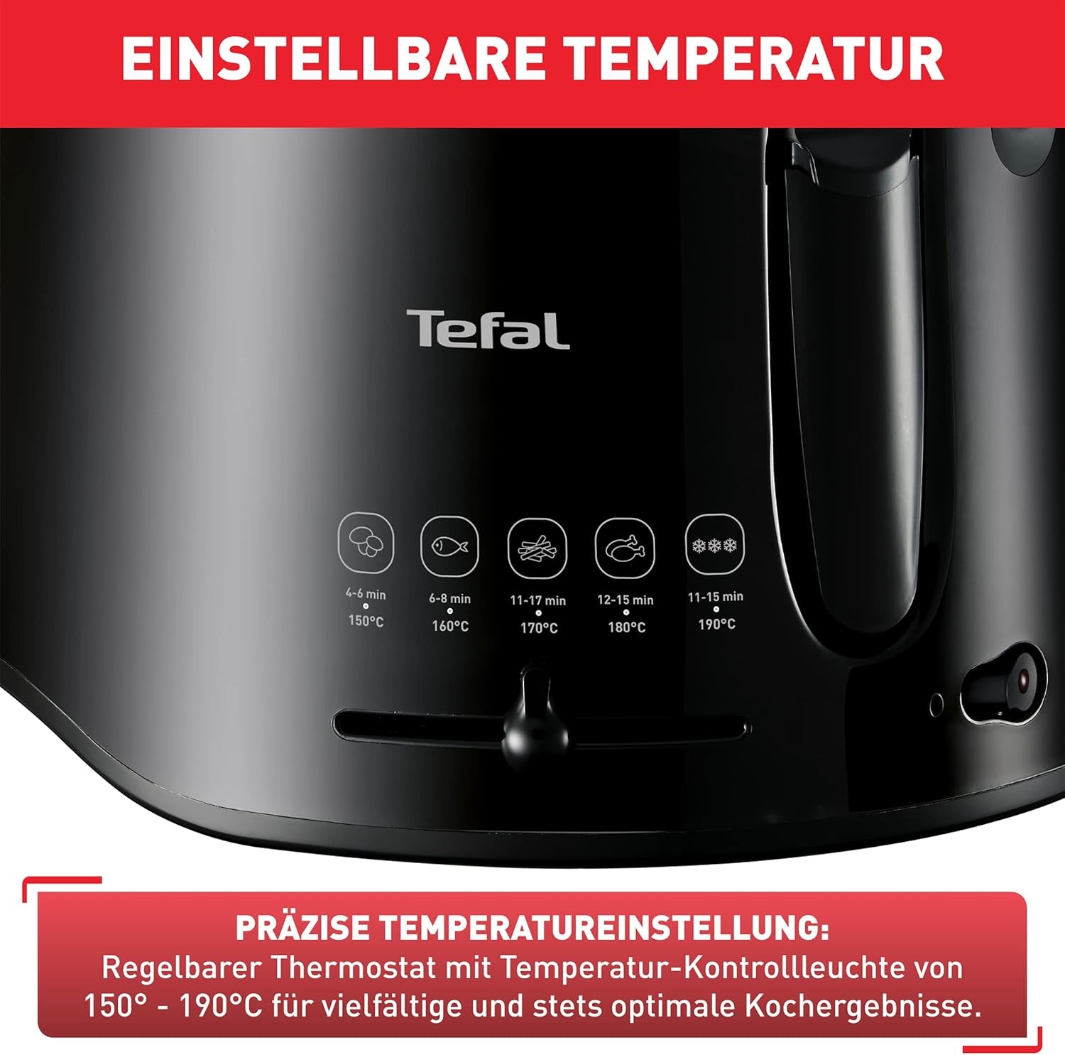 Tefal Maxi Fry Fryer, Cool Wall Technology, 1,2 kg, regelbare thermostaat Apparaten Naty Shop