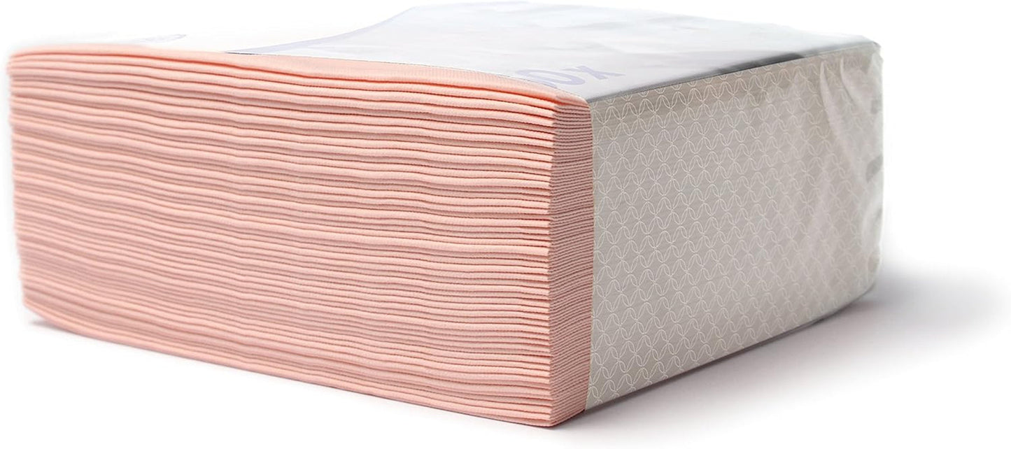 Alvotex CHIC Airlaid 50 servetten, stofachtig, hoge kwaliteit, wegwerpservet, roze, 40X40Cm, As40X40