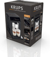 KRUPS Evidence One automatische espressomachine met melkslang, one-touch cappuccino, 12 speciale dranken, 2-kops functie, kleurendisplay, espressomachine, TÜV certificaat, zwart, EA895N10