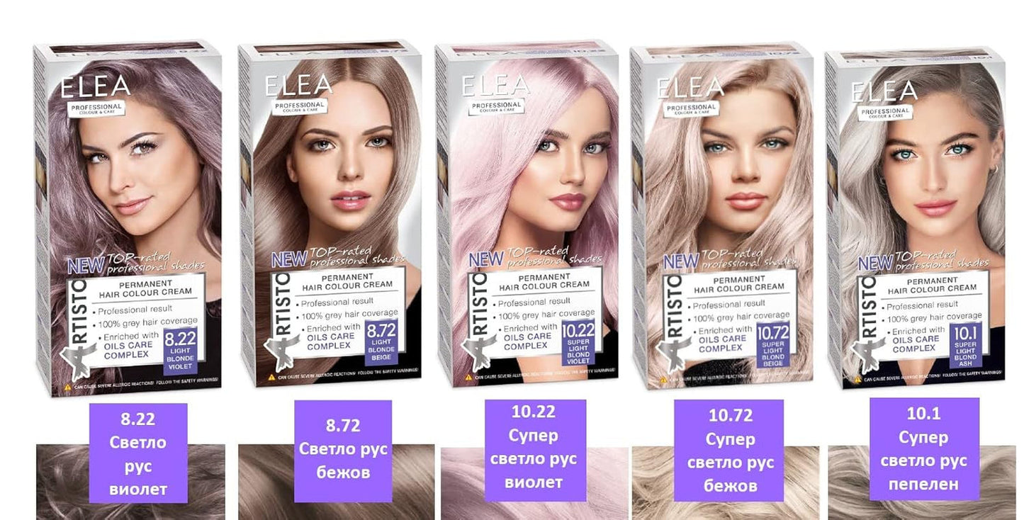 Professional Artisto Permanente Haarverf, № 12.0, ultrahelder blond, 120 ml, professioneel resultaat, 100% grijsdekking Haarverf Naty Shop