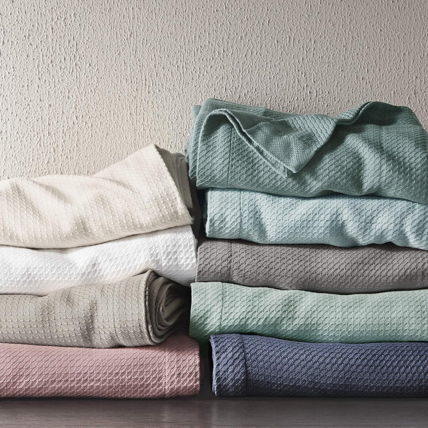 Madison Park 100% Egyptisch katoen ademend dekbeddeken Premium gebreide luxe seizoenslichtgewicht hoes voor slaapbank en bank Volledige/queensize bed Rose Naty Shop dekbedden en dekbedden