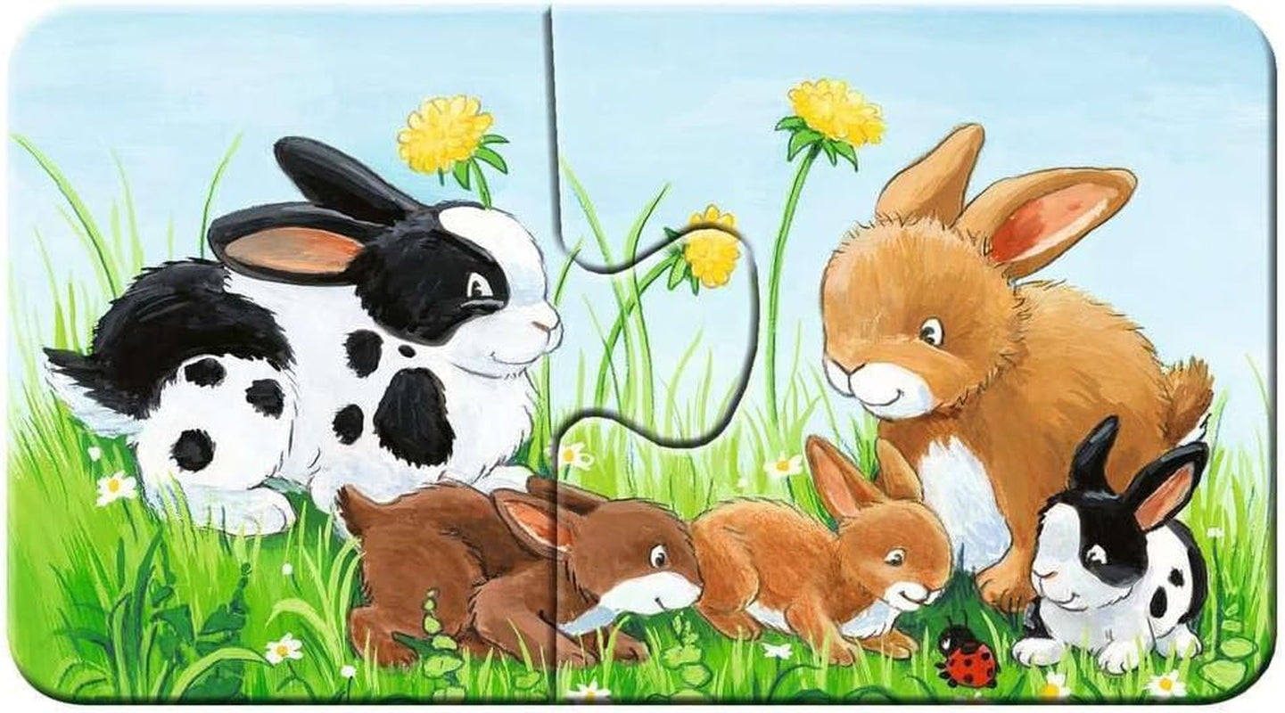Ravensburger Puzzel voor kinderen - 05072 Families van boerderijdieren - Mijn eerste 9X2 puzzel - Puzzel voor kinderen van 2 jaar Naty Shop