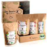 ORIGEENS Bio Kaffeebohnen Probierset 1kg | Premium Bio Arabica Kaffee Ganze Bohnen Set 4x250g | Traditionele Röstung | Kaffee Geschenkset