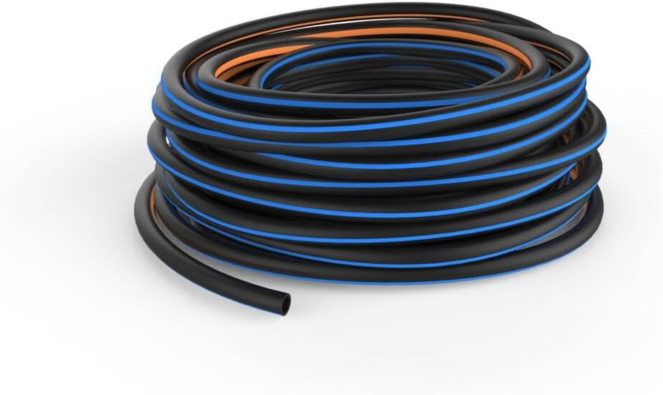 Fiskars S tuinslang, massief, waterslang voor handmatige besproeiing, 13 mm (1/2"), lengte: 15 m, universele aansluiting, UV-bescherming, vorstbescherming, torsiebestendig, blauw, 1076049