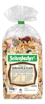 Seitenbacher Müsli Ballaststoff Und Frucht I Ohne Zugesetzten Zucker I Ohne Zugesetztes Fett I (1 X 750 G) Granen Naty Shop 1