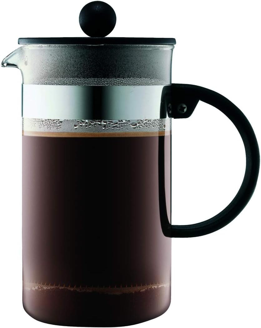 Bodum koffiezetapparaat 1582-01 bistroNOUVEAU (French Press-systeem, vaatwasmachinebestendig), 1,5 liter, zwart