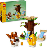 LEGO Lente Dierenspeeltuin, Vogel- en Eekhoornbouwset, Boomhutspeelset voor kinderen, Cadeau-idee voor 8-jarige jongens en meisjes, Dierenset, Dierenfiguurspeelgoed 40709 Bouwsets Beuche in LEGO-Store Standaardtitel