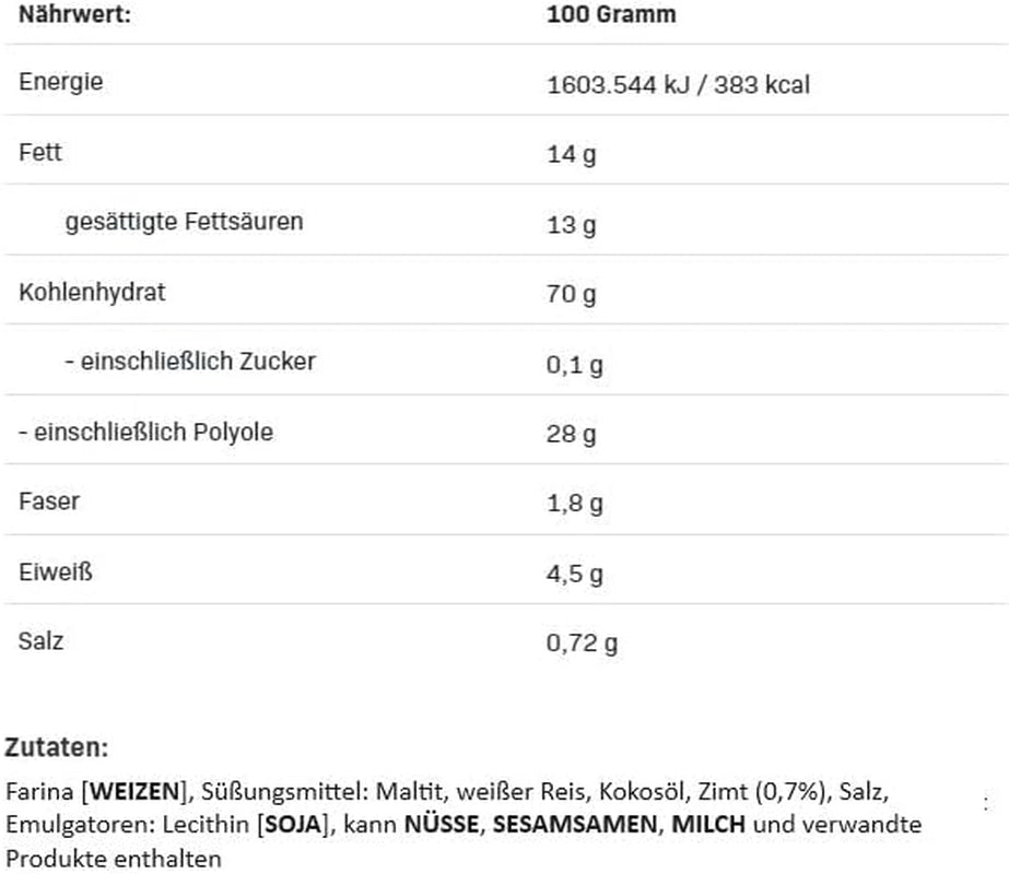 Allnutrition Nutlove Krokante Vlokken met Kaneel 300G Cereal Naty Shop