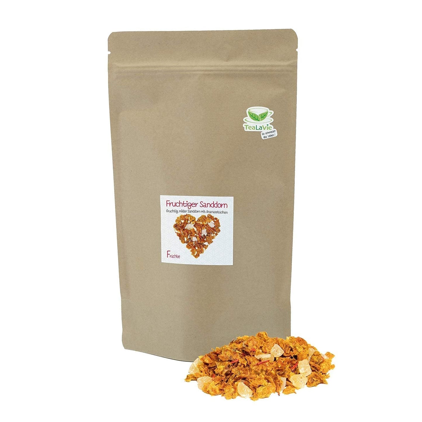 Tealavie - Thee voor kinderen zonder suiker - Wilde aardbeien en rabarber (200 g) Tealavie Fruit - Losse fruitthee