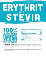 Erythritol + Stevia Natuurlijke suikervervanger zonder calorieën 1:1, 1 Kg Zoetstoffen Naty Shop