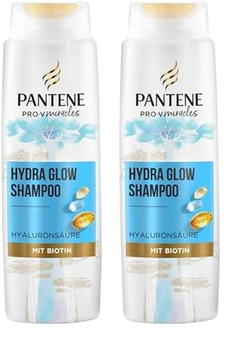 Pantene Pro-V Hydra Glow Hydraterende Shampoo met Biotine voor Droog, Beschadigd Haar Pantene Douche & Bad 2 x 250 ml