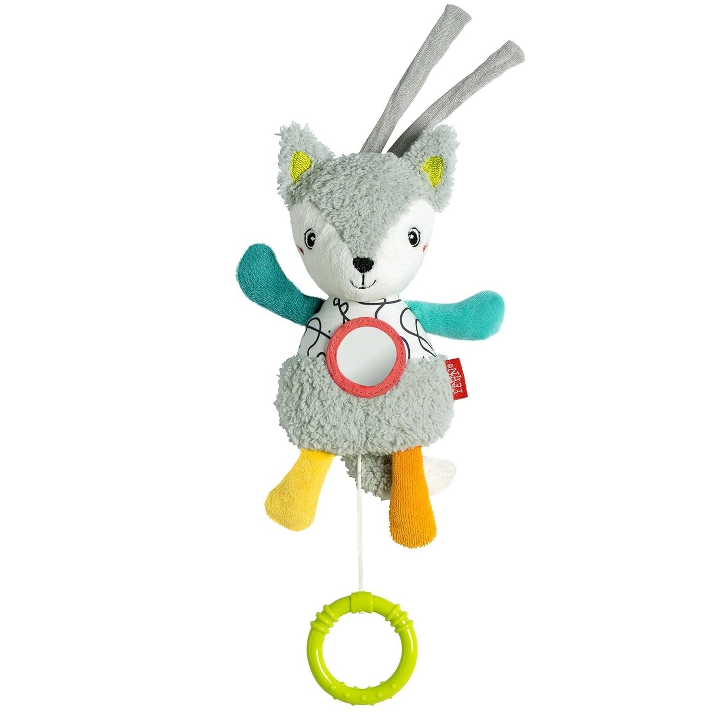 Fehn muziekdoos babyslaaphulp schaap - knuffel met opzetstuk - slaaphulplied "Brahms lullaby" - kinderspeelgoed voor onderweg en thuis - muzikaal speelgoed voor baby's en kinderen Bebe Toys Naty Shop Fox