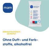 MAM maandverband 3-pack (3 x 24 stuks), schoonmaakdoekjes voor medische hulpmiddelen en babyaccessoires, antibacteriële en viruseffectieve maandverbanden