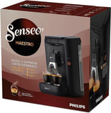 PHILIPS Senseo Maestro Capsule-espressomachine - Intense Plus-technologie, hoogwaardige espresso, ecologisch ontwerp, waterreservoir van 1,2 liter, memofunctie, ontkalkingsindicator (CSA260/60)