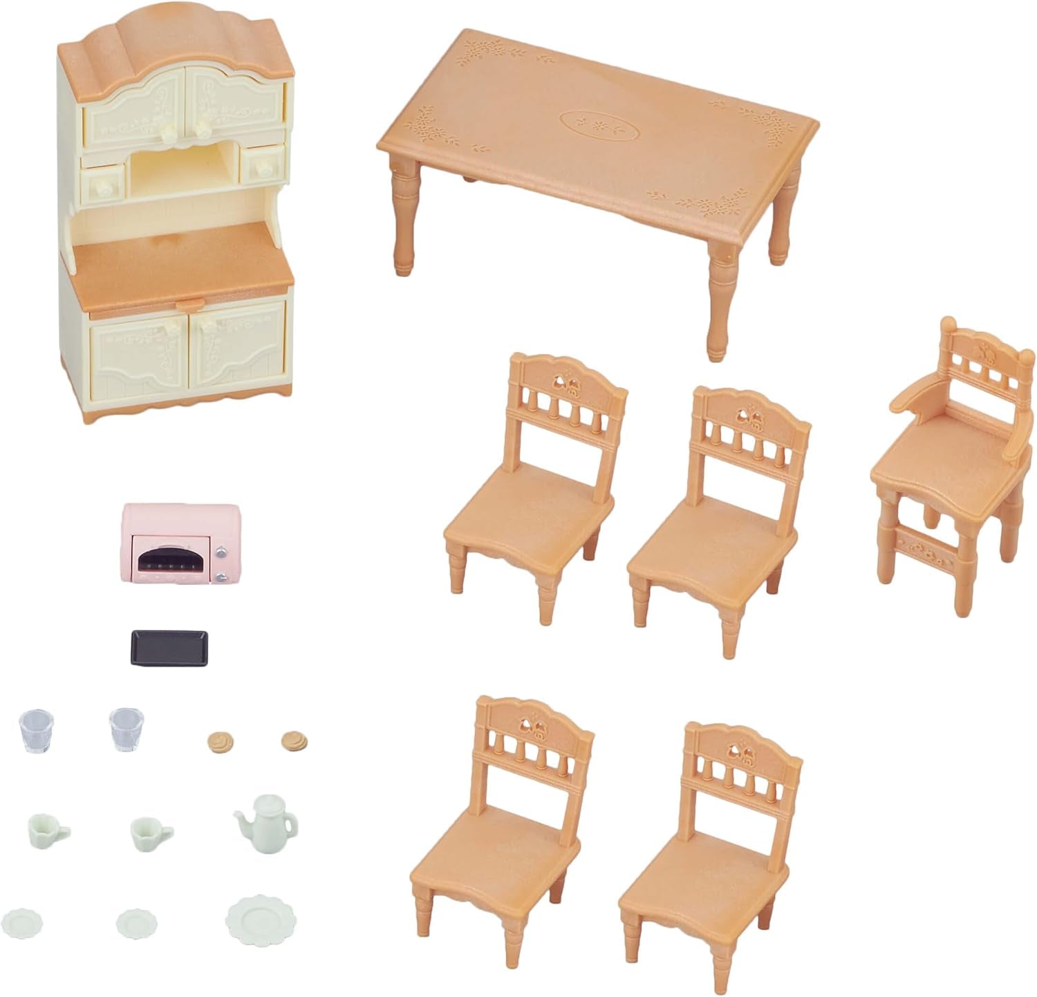 5716 Herenhuis met zolder - Poppenhuis & - 5340 - Landhuis Woonkamer NIEUW Kunststof Klein Veelkleurig