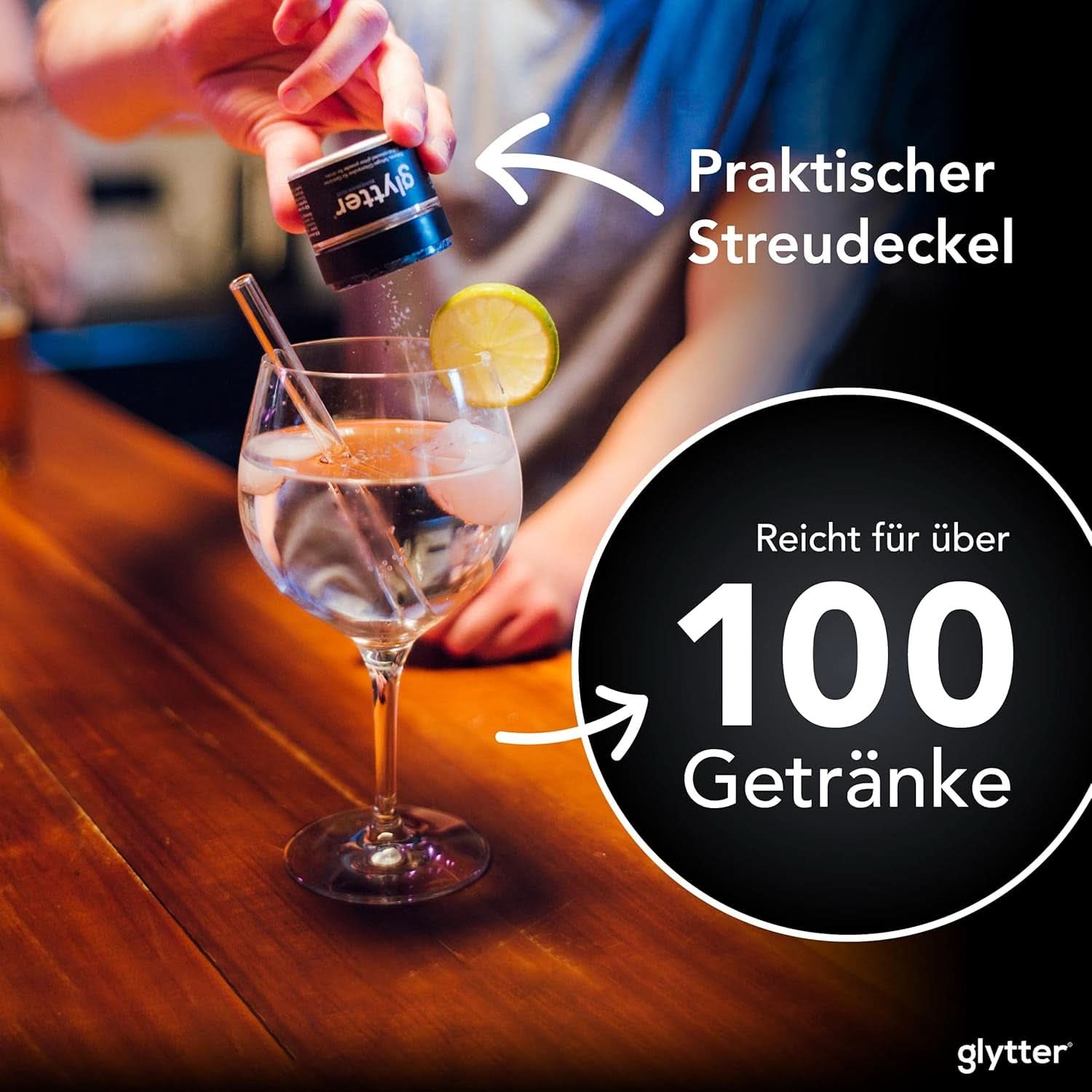 Eetbare glitters voor drankjes en vloeistoffen, 10 gram Naty Shop