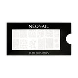 NÉONAIL Nagel Stempel Mit Schaber - Nägel Selber Machen - Nail Art Stamper - Nageldesign Für Nagel Schablone - French Nails Stempel - Silikon Nagelstempel