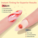 Makartt Blooming Gel Nagellak - 15ml Blooming Gel Nagellak Extender met Marmeren Kleur, Gelverf, DIY-Manicure Nagelontwerpen, Bloemen, Dieren, Waterverf, Magische Manicureset