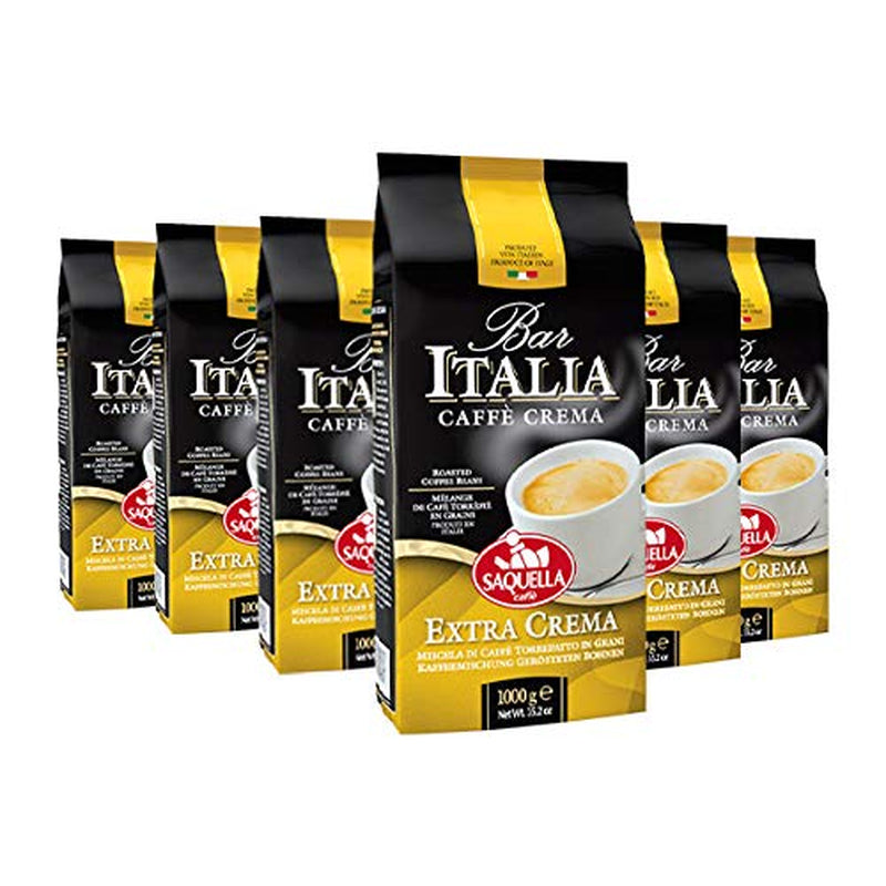 Koffiebonen Caffe Espresso Bar Italia Extra Crema, verpakking van 6 (6 x 1 kg)