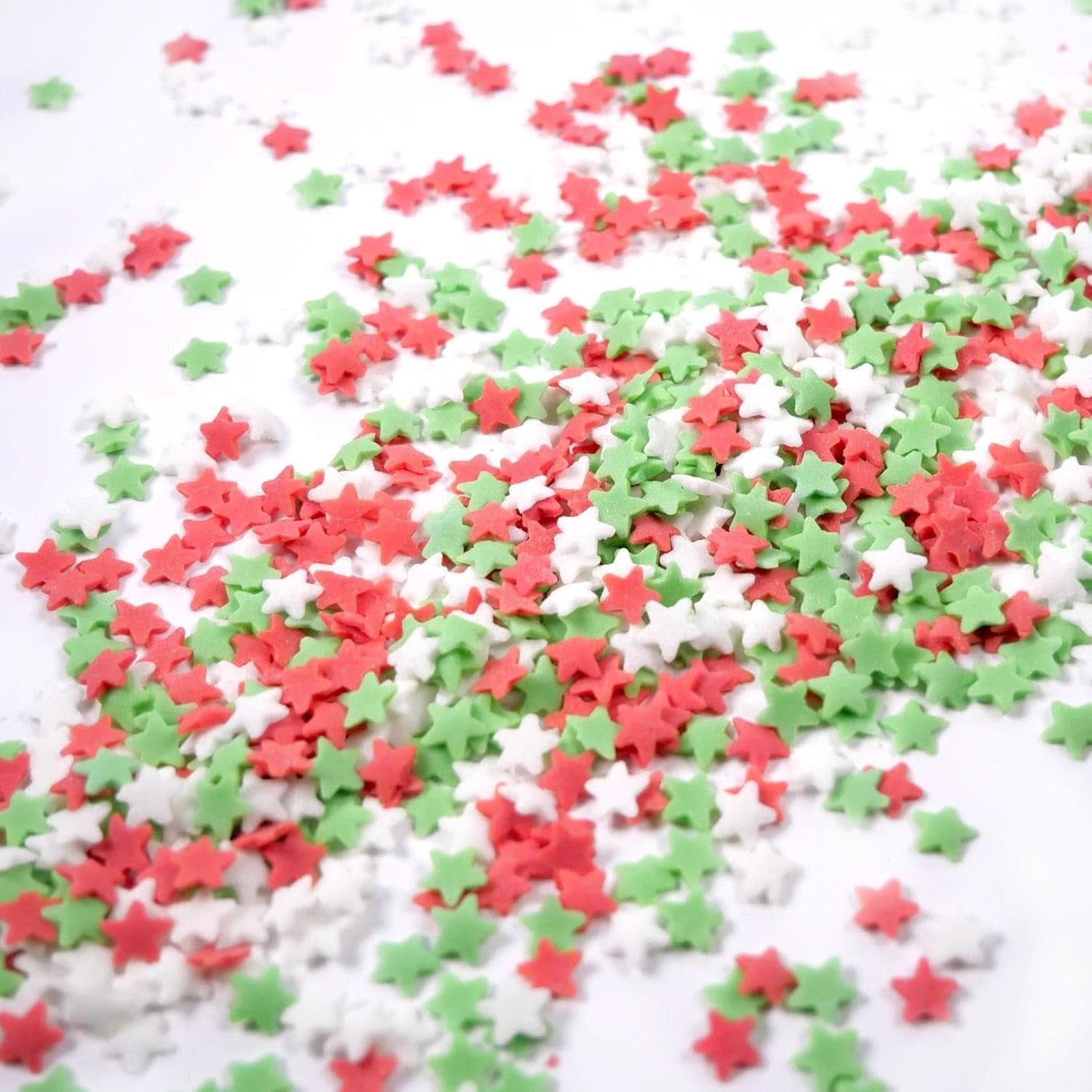 Strooi Hero, kerststerren, 40 gram Sprinkles Naty Shop