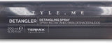 Style.Me ontwarrende spray Product voor het ontwarren van haar. Instant ontwarrend product van Termix. Formule verrijkt met ricinusolie. Grootte: 200 ml. Naty Shop haarontwarrende producten