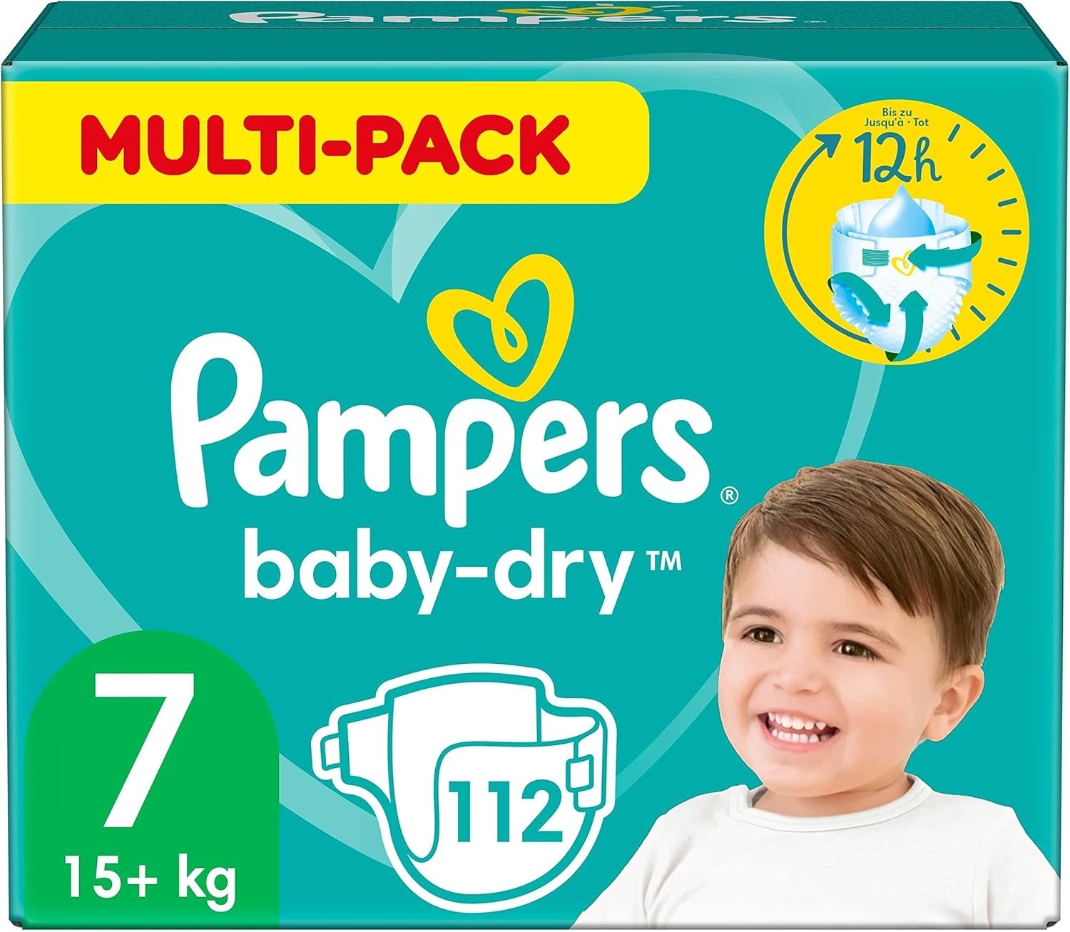 Luiers Pampers 81657566 Baby-Dry broek, wit