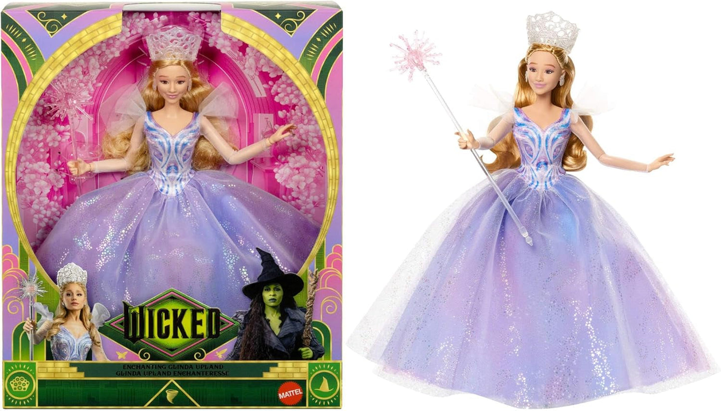 Mattel Wicked: Part 2 van Universal Pictures Glinda Deluxe pop met afneembare outfit en 3 accessoires, geïnspireerd door de film, JFM13, [Multicolor]