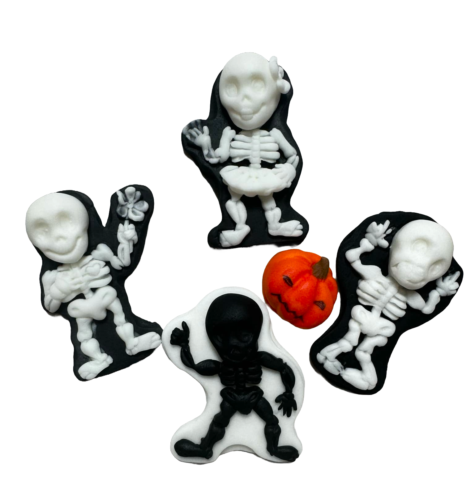 Set van 5 eetbare suikerdecoraties, Autumn Sugar Paste Decorations Naty Shop