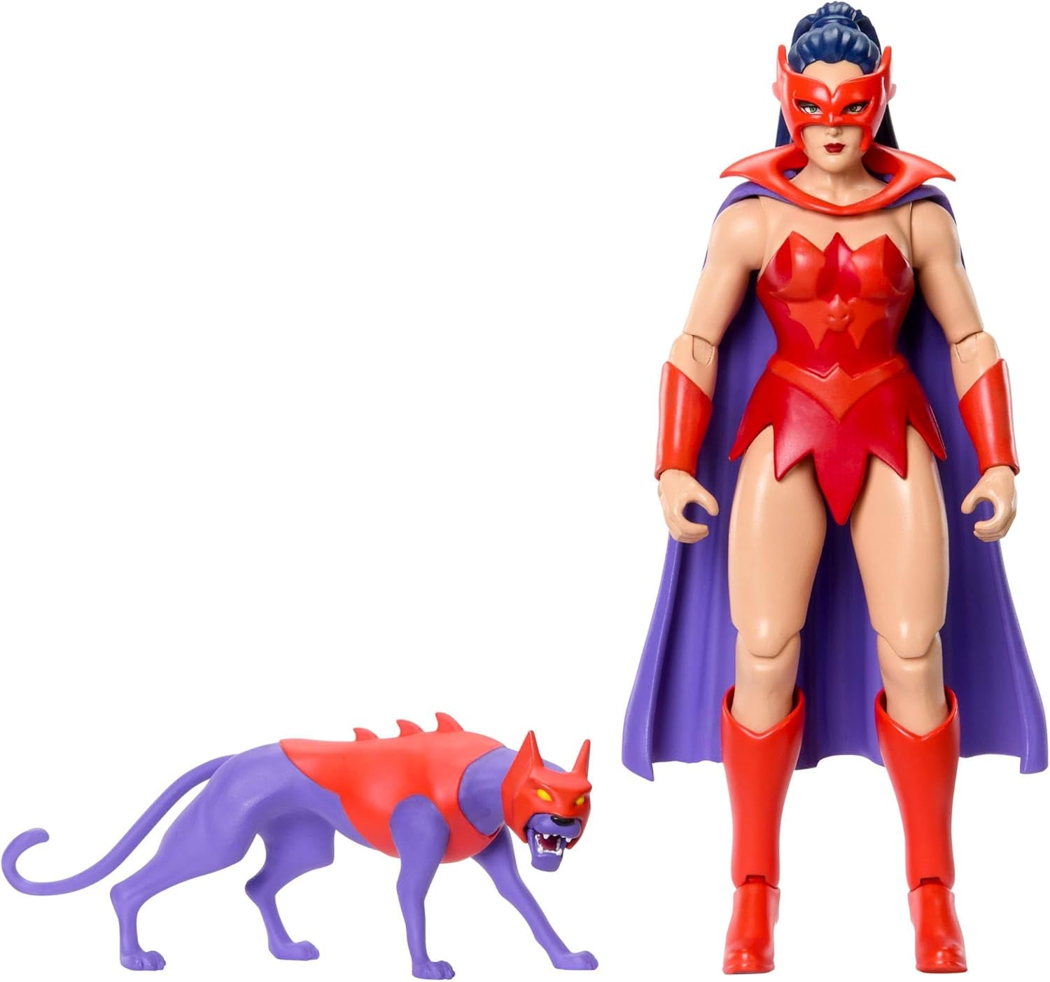 Masters of the Universe Origins actiefiguur Catra uit de cartooncollectie, ca. 14 cm hoge tv-serie uit de jaren 80 Heroine Princess of Power Gedetailleerd ontwerp en kattenaccessoire JBM84 Actiefiguren Naty Shop Standaardtitel
